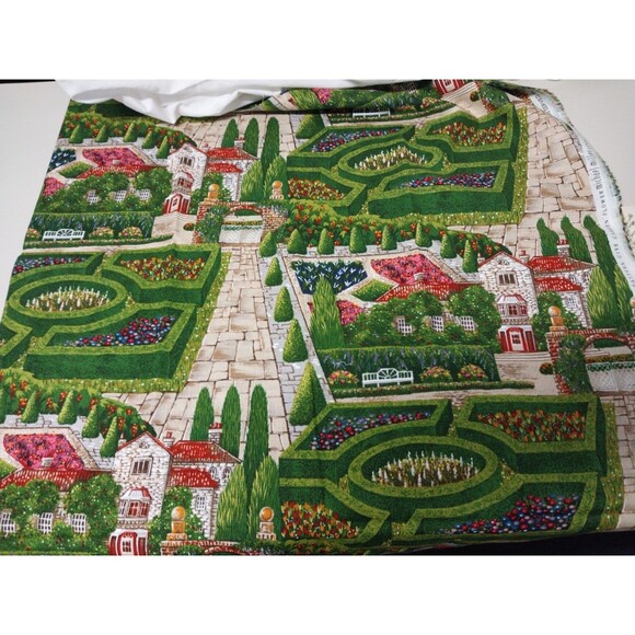 1 Yard Cotton Fabric C159 Garden Flowers Michael Miller Fabrics - Picture 3 of 4